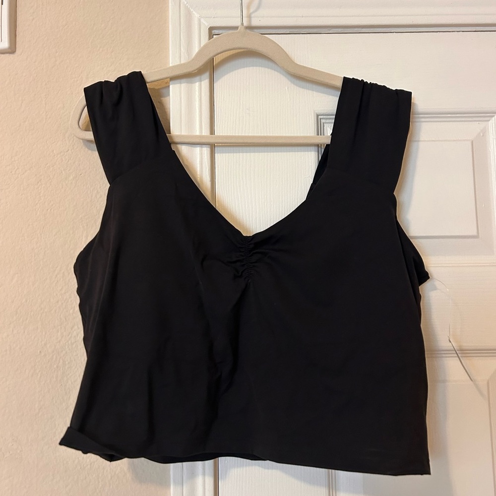 Black sports bra/workout Top